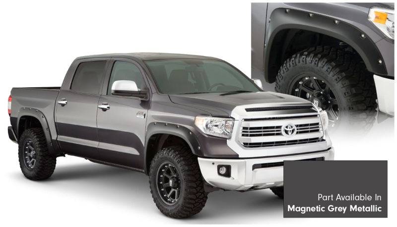 Bushwacker 16-18 Toyota Tundra Fleetside Pocket Style Flares 4pc - Magnetic Grey - Mammoth Racing -