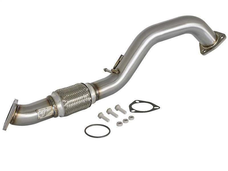 aFe Power Elite Twisted Steel 16-17 Honda Civic I4-1.5L (t) 2.5in Rear Down-Pipe Mid-Pipe - My Store