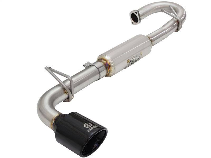 aFe Takeda 11-16 Scion TC 2.5L 2 1/4-2 1/2in Stainless Steel Axle-Back Exhaust w/Black Tip - My Store