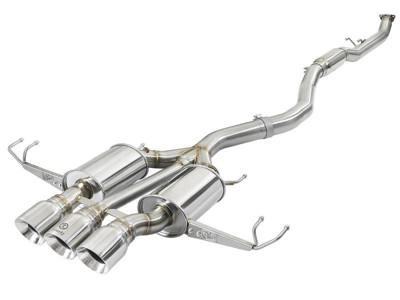 aFe Takeda 3in 304 SS Cat-Back Exhaust w/ Tri-Polished Tips 17-18 Honda Civic Type R L4 2.0L (t) - My Store