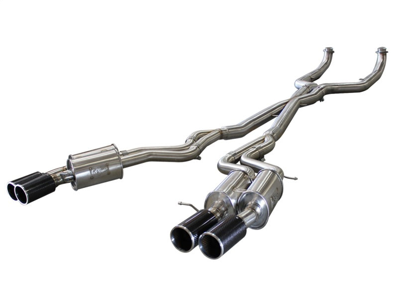 aFe MACHForce XP Exhaust 304SS Cat-Back w/ Carbon Fiber Tips 12-13 BMW M5 (F10) V8 4.4L (tt) - Mammoth Racing -