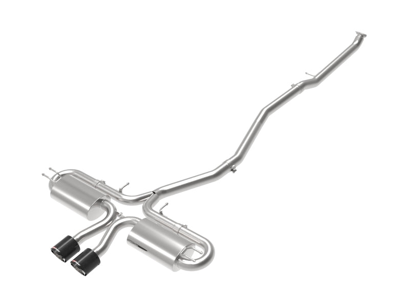 aFe POWER Takeda 3in 304 SS Cat-Back Exh w/Center Carbon Fiber Tips 17-19 Honda Civic Si L4-1.5L (t) - Mammoth Racing -