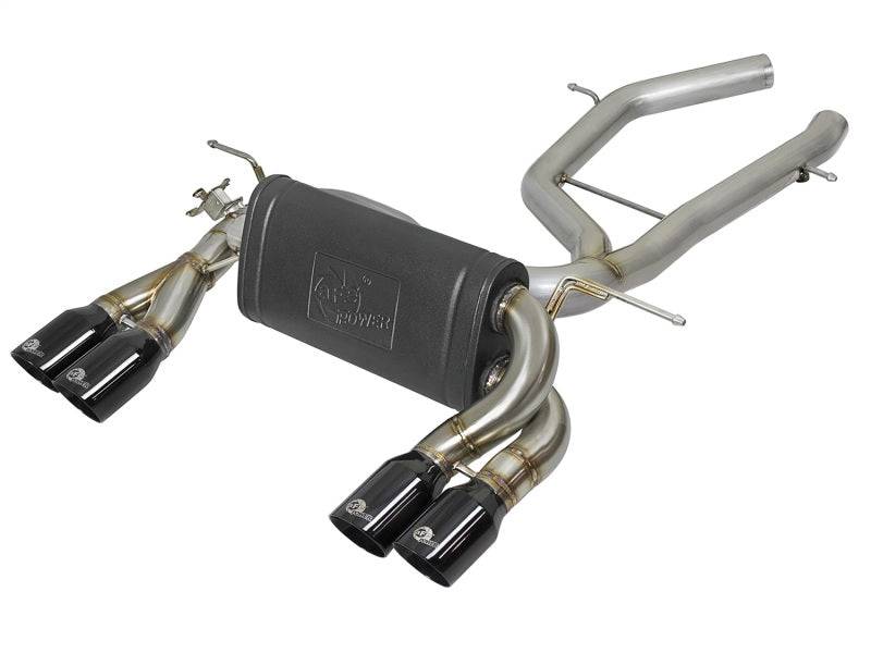 aFe MACH Force-Xp 2-1/2in SS Axle Back Exhaust w/Black Tips 15+ BMW M3/M4 (F80/F82) L6 3.0L (tt) S55 - My Store