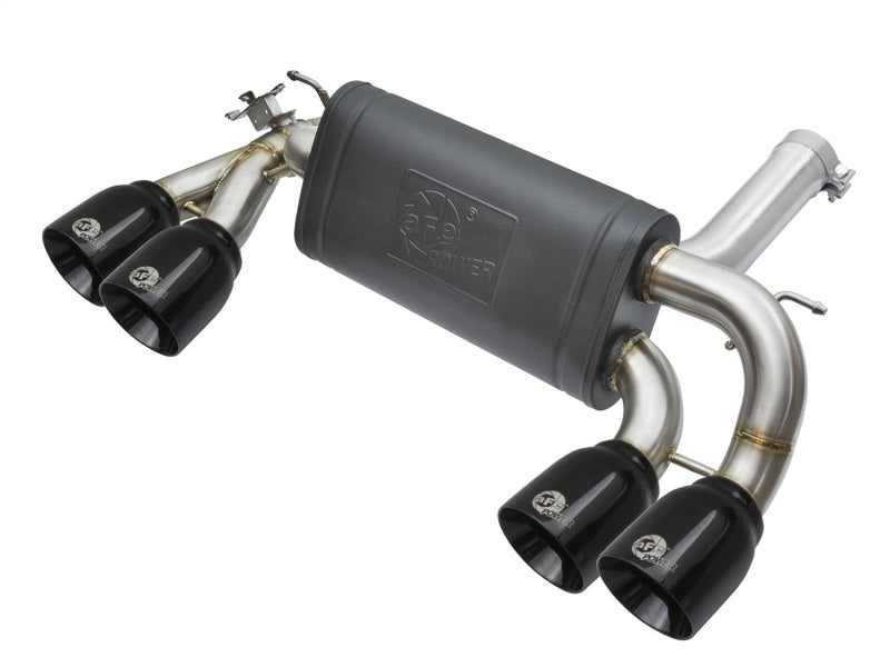 aFe MACHForce XP 3in - 2 1/2in Axle Back 304SS Exhaust w/ Black Tips 16-17 BMW M2 (f87) - Mammoth Racing -