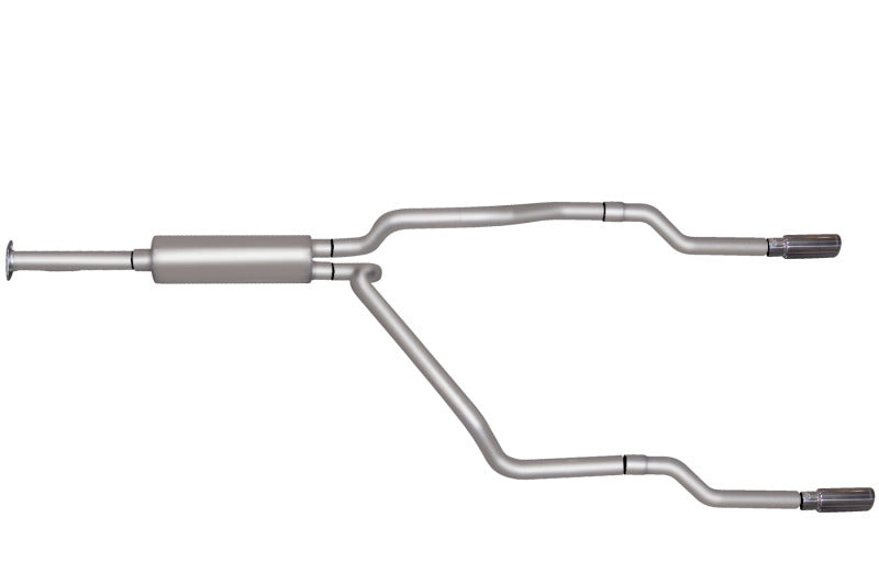 Gibson 96-98 Chevrolet K2500 Cheyenne 5.7l 2.5in Cat-Back Dual Split Exhaust - Stainless - Mammoth Racing -