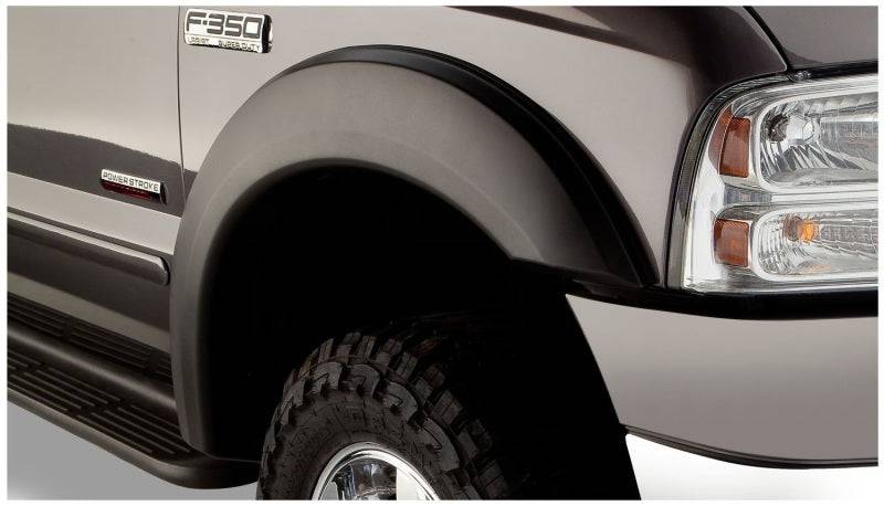 Bushwacker 99-07 Ford F-250 Super Duty Extend-A-Fender Style Flares 2pc - Black - Mammoth Racing -
