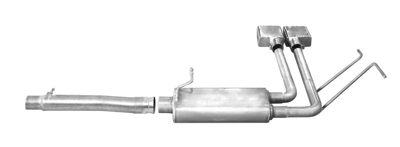 Gibson 14-18 Chevrolet Silverado 1500 LTZ 6.2l 2.5in Cat-Back Super Truck Exhaust - Stainless - Mammoth Racing -