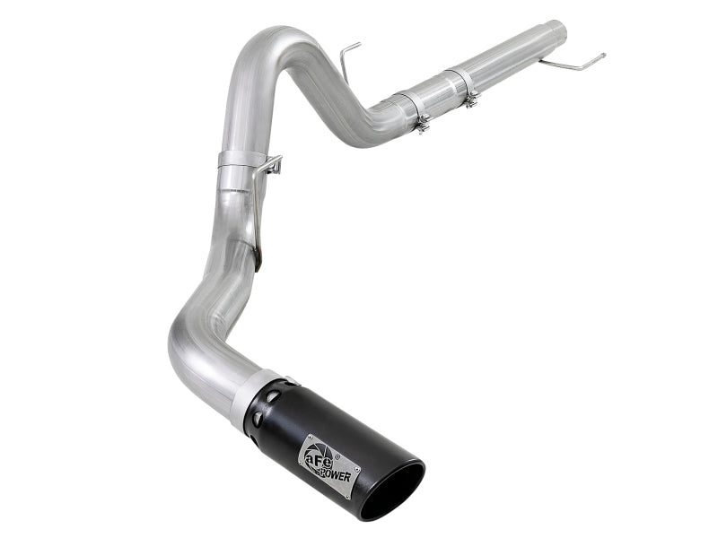 aFe Atlas 4in Aluminized Steel DPF-Back Exh 18-19 Ford F-150 V6-3.0L (td) w/ Black Tip - Mammoth Racing -