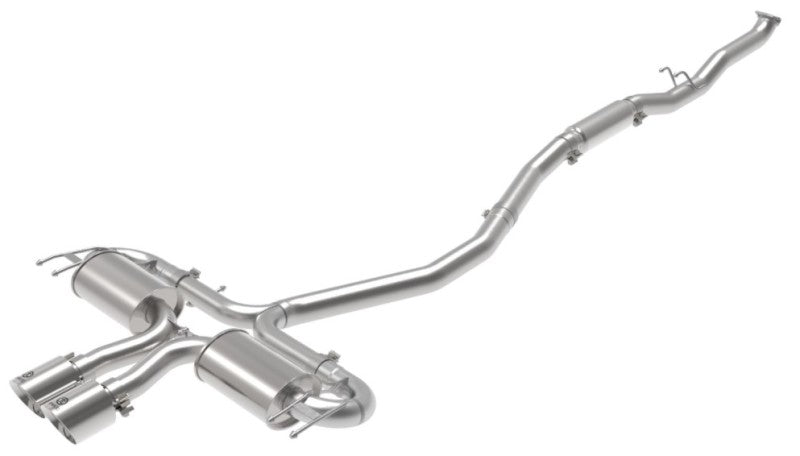 aFe Takeda 3in 304 SS Cat-Back Exhaust System w/Polished Tips 17-21 Honda Civic Sport L4-1.5L (t) - Mammoth Racing -