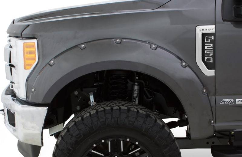 Bushwacker 18-19 Ford F-150 Pocket Style Flares 4 pc - Oxford White - Mammoth Racing -