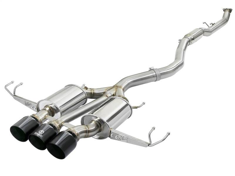 aFe Takeda 3in 304 SS Cat-Back Exhaust w/ Tri-Black Tips 17-18 Honda Civic Type R L4 2.0L (t) - My Store