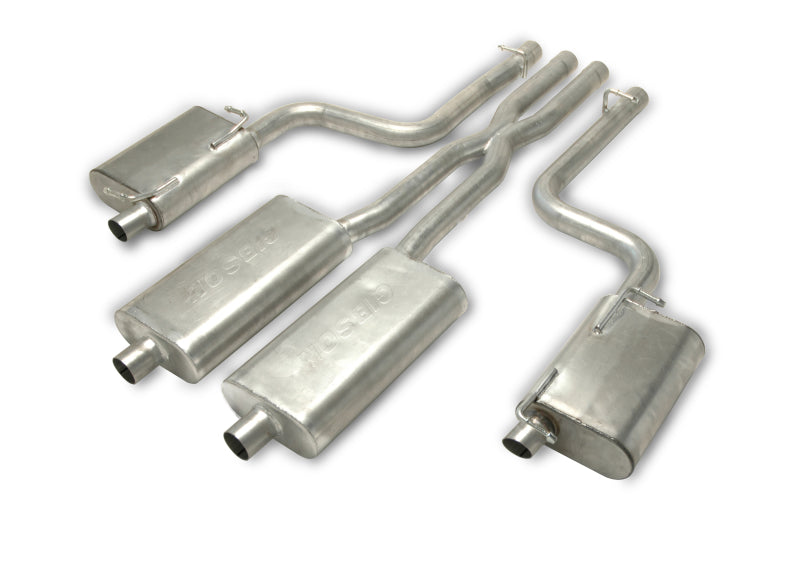 Gibson 11-14 Dodge Charger R/T 5.7l 2.5in Cat-Back Dual Exhaust - Stainless - Mammoth Racing -