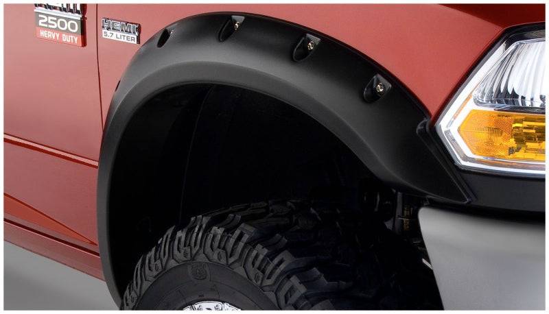 Bushwacker 10-18 Dodge Ram 2500 Pocket Style Flares 2pc - Black - Mammoth Racing -