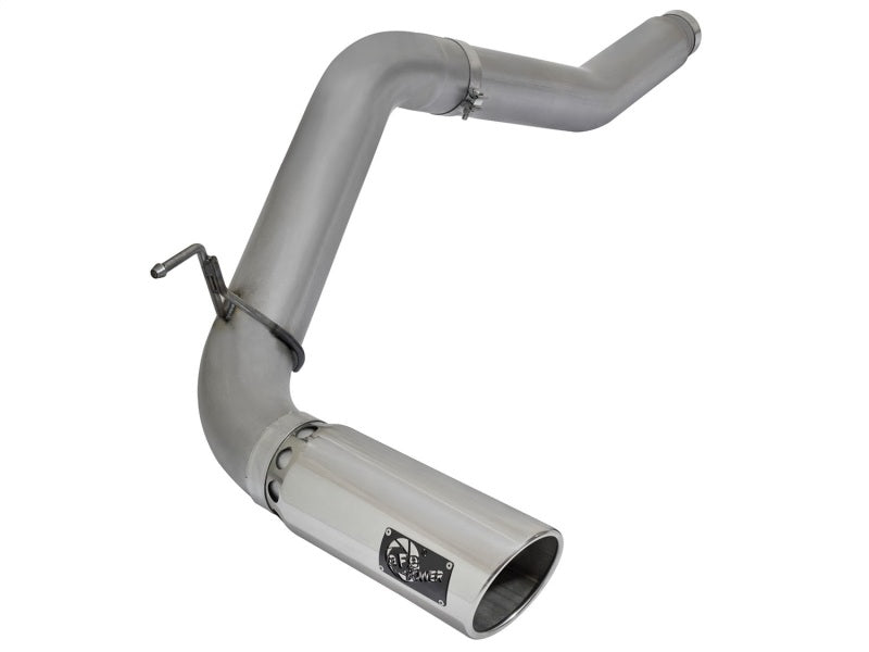 aFe LARGE Bore HD Exhausts 5in DPF-Back SS-409 2016 Nissan Titan XD V8-5.0L CC/SB (td) - Mammoth Racing -
