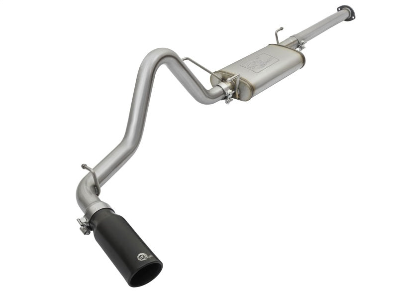 aFe MACHForce XP Cat Back SS Exhausts Black Tips 05-12 Toyota Tacoma L4-2.7L - Mammoth Racing -