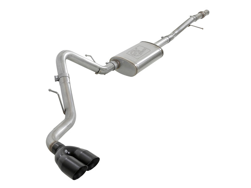 aFe Vulcan Series 3in 304SS Exhaust Cat-Back w/Blk Tip 2019 GM Silverado/Sierra 1500 V6-4.3L/V8-5.3L - Mammoth Racing -
