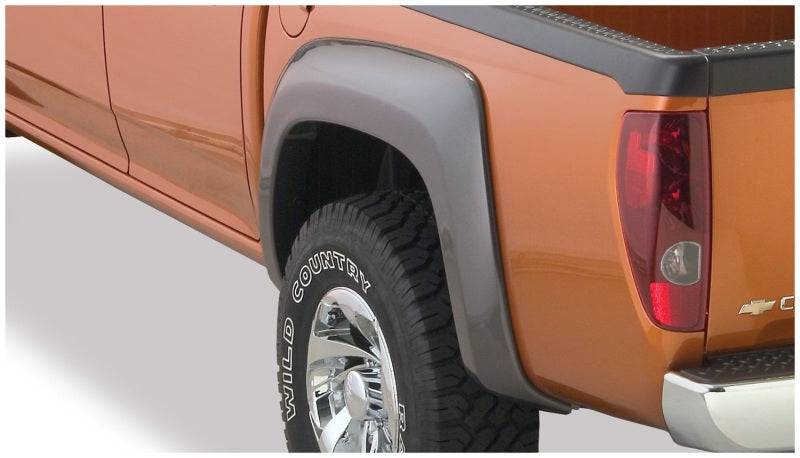 Bushwacker 04-12 GMC Canyon Extend-A-Fender Style Flares 2pc 61.1/72.8in Bed - Black - Mammoth Racing -