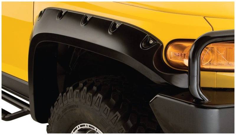 Bushwacker 07-14 Toyota FJ Cruiser Pocket Style Flares 2pc - Black - Mammoth Racing -