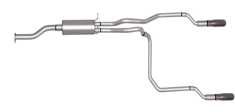 Gibson 98-99 Chevrolet S10 Base 4.3l 1.75in Cat-Back Dual Split Exhaust - Aluminized - Mammoth Racing -