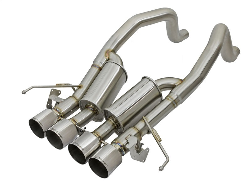 aFe MACHForce XP 3in-2 1/2in Axle Back 304SS Exhaust w/ Polished Tips 15-17 Chevy Corvette Z06 - Mammoth Racing -