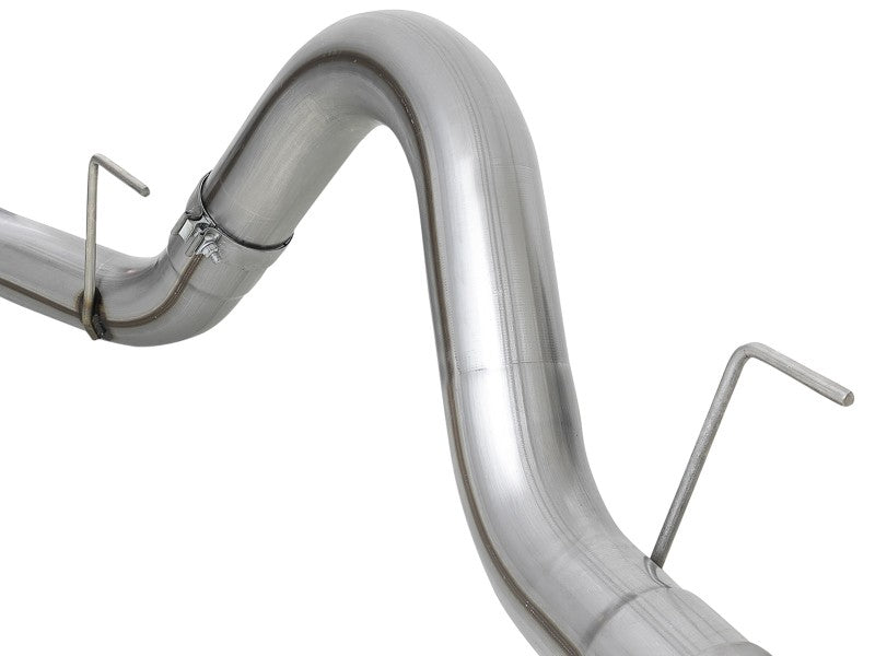 aFe 2021 Ford F-150 V6-3.0L (td) Large Bore 409 SS DPF-Back Exhaust System - Mammoth Racing -