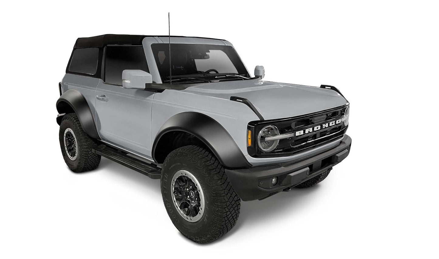 Bushwacker 21-22 Ford Bronco (2 Door) Extend-A-Fender Style Fender Flares - 4pc Smooth - My Store