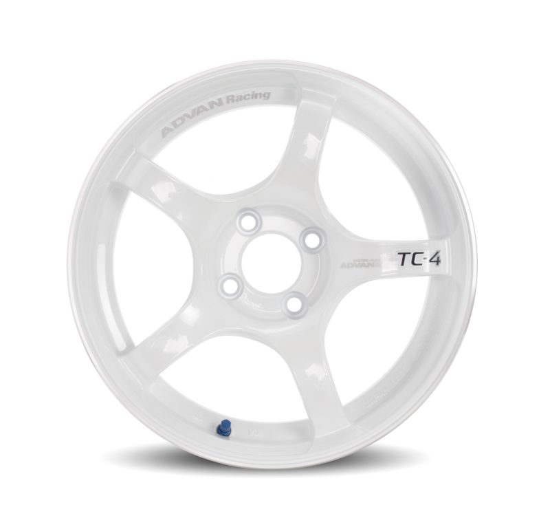 Advan TC4 18x10 +25 5-114.3 Racing White and Ring Wheel - My Store