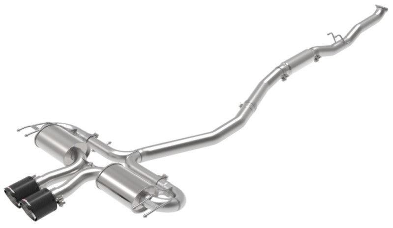 aFe Takeda 3in 304 SS Cat-Back Exhaust System w/CF Tips 17-20 Honda Civic Sport L4-1.5L (t) - Mammoth Racing -