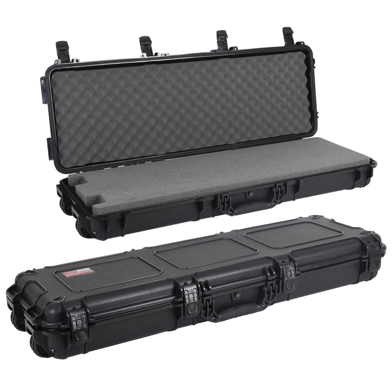 Go Rhino XVenture Gear Hard Case w/ Foam - Long 44in. / Ip67 / Automatic Air Valve - Textured Black - Mammoth Racing -