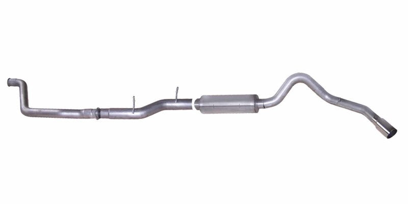 Gibson 03-07 Ford F-250 Super Duty Lariat 6.0l 4in Turbo-Back Single Exhaust - Stainless - Mammoth Racing -