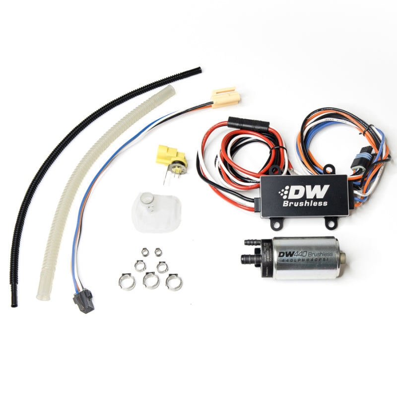 DeatschWerks 03-13 Chevy Corvette 440lph InTank Brushless Fuel Pump w/9-0909 Instl kit/C102 Contrllr - Mammoth Racing -