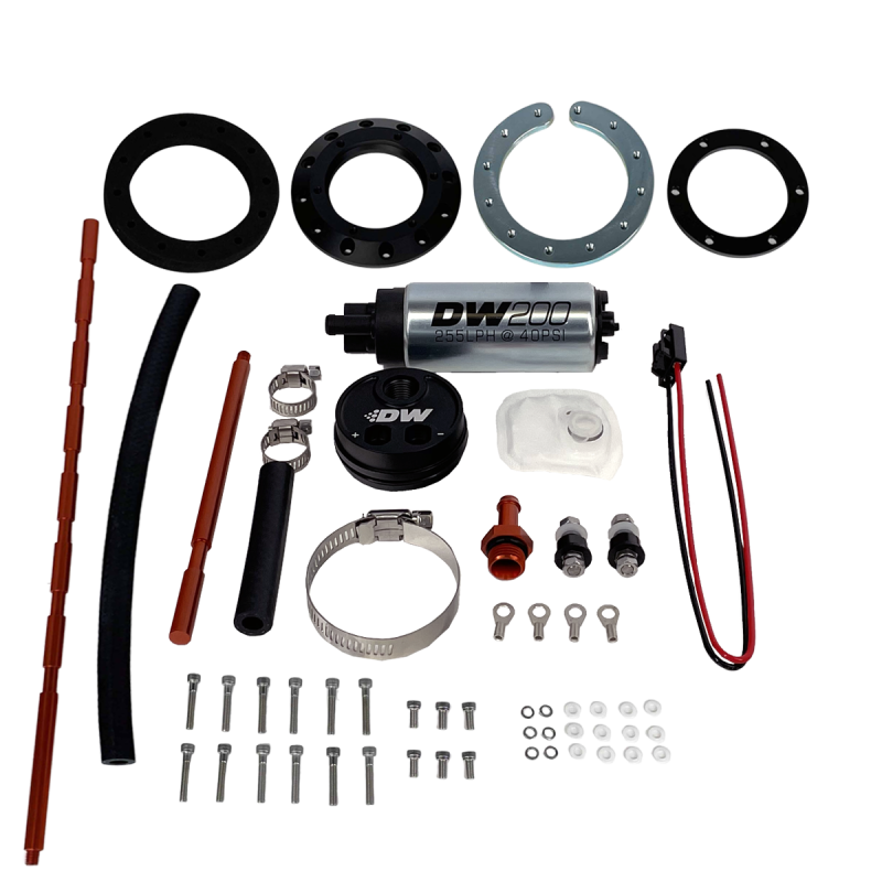 DeatschWerks Universal In-Tank Pump Mount w/ DW200 255lph Fuel Pump - Mammoth Racing -