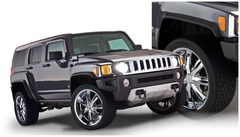Bushwacker 06-10 Hummer H3 OE Style Flares 4pc - Black - Mammoth Racing -