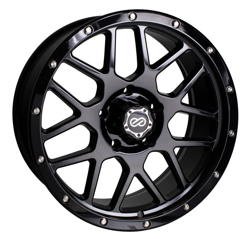 Enkei Matrix 20x9 6x135 15mm Offset 87mm Bore Gloss Black Wheel - Mammoth Racing -