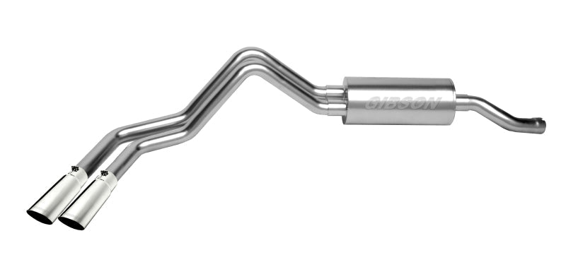 Gibson 99-06 Chevrolet Silverado 1500 LS 4.3l 2.5in Cat-Back Dual Sport Exhaust - Stainless - Mammoth Racing -
