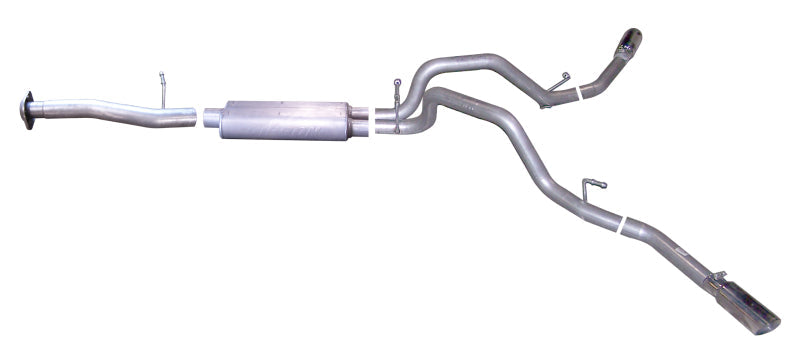 Gibson 07-09 Chevrolet Silverado 1500 LT 4.8l 2.25in Cat-Back Dual Extreme Exhaust - Stainless - Mammoth Racing -