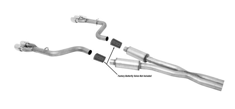 Gibson 15-19 Dodge Challenger SRT Hellcat 6.2l 3in Cat-Back Dual Exhaust - Stainless - Mammoth Racing -