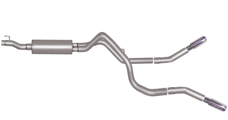 Gibson 06-08 Dodge Ram 1500 Laramie 5.7l 2.5in Cat-Back Dual Extreme Exhaust - Stainless - Mammoth Racing -