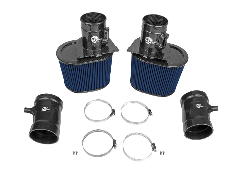 aFe 15-21 Lamborghini Huracan V10-5.2L Track Series Intake System w/ Pro 5R Filter - Mammoth Racing -