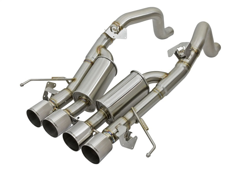aFe MACHForce XP 3in-2 1/2in Axle Back 304SS Exhaust w/ Polished Tips 14-17 Chevy Corvette V8-6.2L - Mammoth Racing -