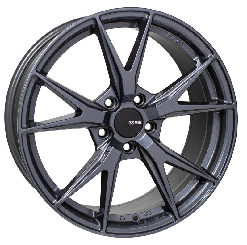 Enkei Phoenix 18x8 35mm Offset 5x114.3 72.6mm Bore Blue Gunmetal Wheel - Mammoth Racing -