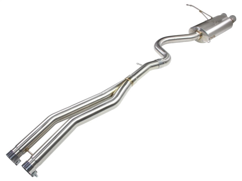 aFe 20-21 Audi A4 L4-2.0L (t) MACH Force-Xp 3in to 2-1/2in Stainless Steel Cat-Back Exhaust System - Mammoth Racing -