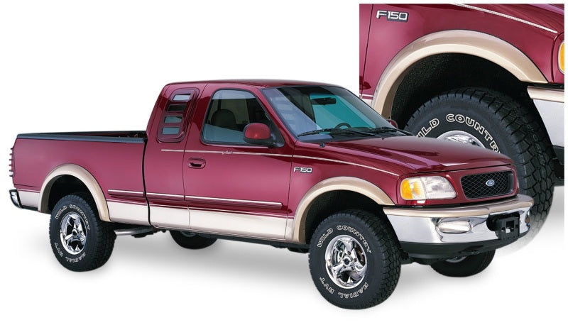 Bushwacker 97-03 Ford F-150 Extend-A-Fender Style Flares 2pc - Black - My Store