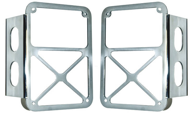 DV8 Offroad 2007-2018 Jeep JK Tail Lamp Guards Stainless - Mammoth Racing -