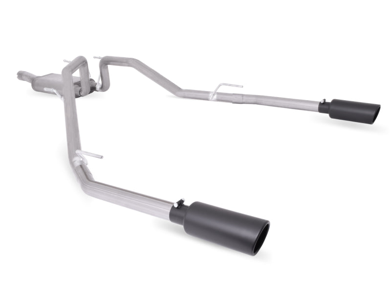 Gibson 14-17 Ram 1500 Big Horn 3.0l 3in Cat-Back Dual Split Exhaust - Black Elite - Mammoth Racing -
