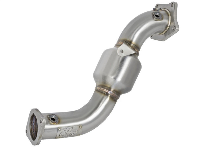 aFe Twisted Steel Down-Pipe Catted 13-16 Cadillac ATS L4-2.0L (t) - Mammoth Racing -