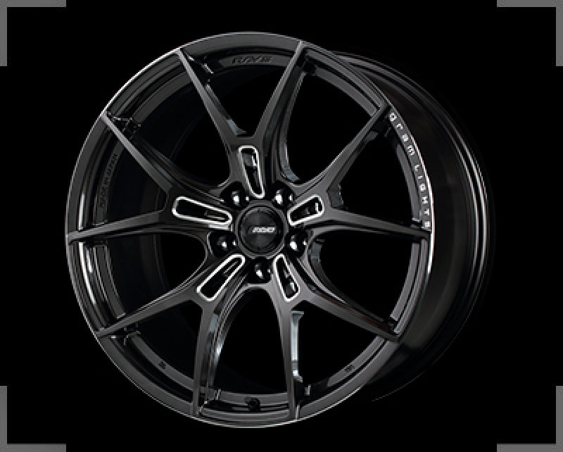 Gram Lights 57fxz 20x9.5 +20 5-114.3 Super Dark Gunmetal & Machining Rim Edge DC Wheel - Mammoth Racing -