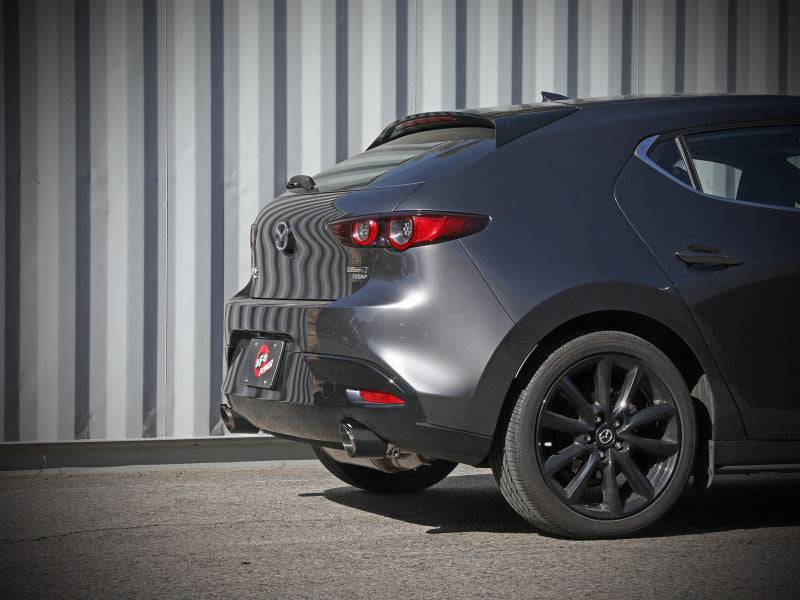 aFe 19-22 Mazda 3 L4 2.5L Takeda 3in to 2-1/2in 304 SS Axle-Back Exhaust w/ Carbon Fiber Tip - My Store