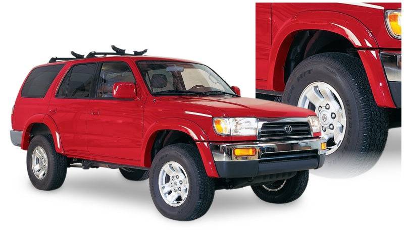 Bushwacker 96-02 Toyota 4Runner Extend-A-Fender Style Flares 4pc - Black - Mammoth Racing -
