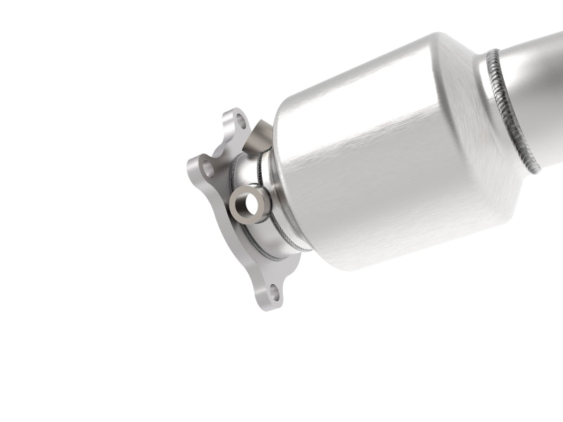 aFe 09-16 Audi A4/A5 (B8) L4-2.0L (t) Twisted Steel 3in. Downpipe - 304 Stainless w/ Cat - Mammoth Racing -